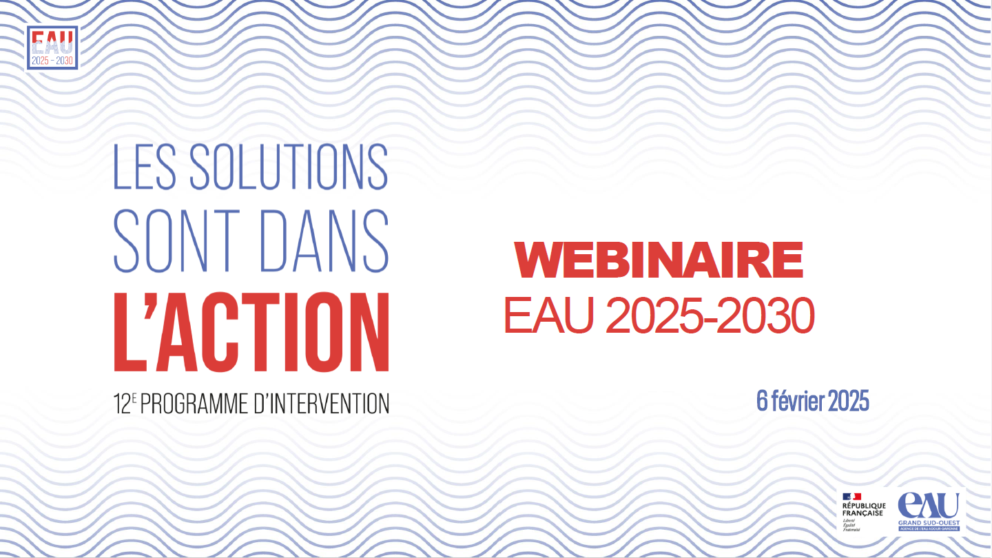 Afficher la vidéo Replay Webinaire 12e programme d'intervention : Eau 2025-2030